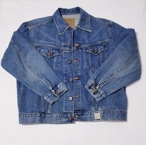 ABERCROMBIE & FITCH DENIM Trucker Jean Jacket sz.L